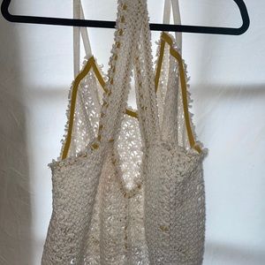 Cute free people beach tank top or swim cover up